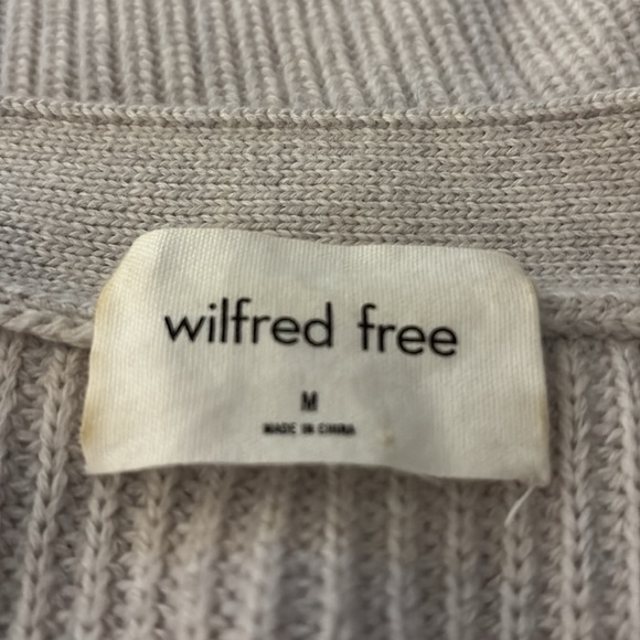 Aritzia Wilfred Free Merino Wool Unwind long relaxed Cardigan w/ deep pockets - Picture 10 of 14
